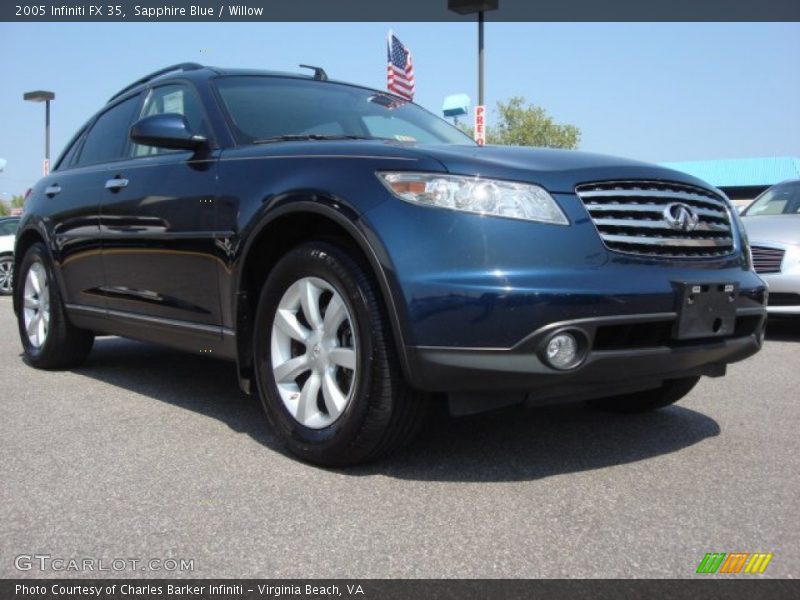 Sapphire Blue / Willow 2005 Infiniti FX 35