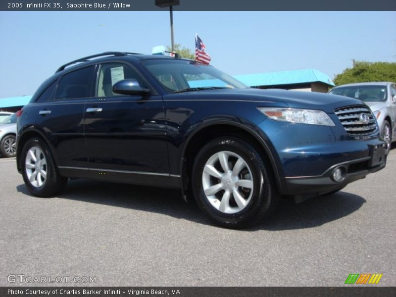 Sapphire Blue / Willow 2005 Infiniti FX 35