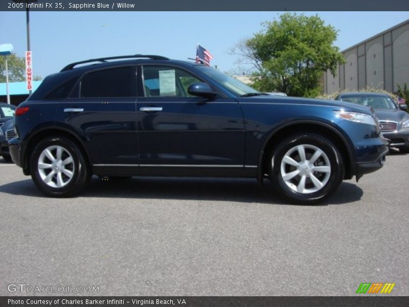 Sapphire Blue / Willow 2005 Infiniti FX 35