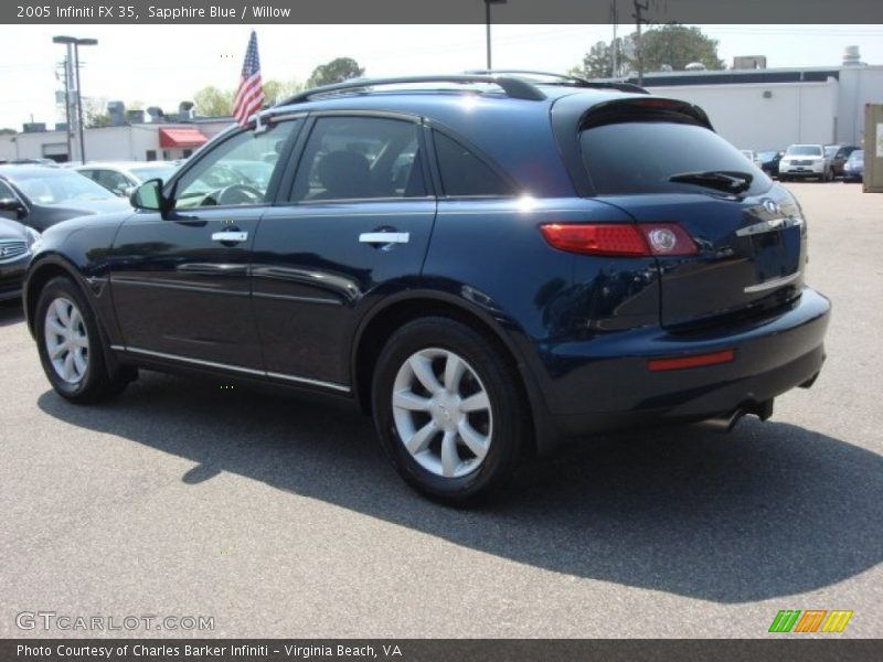 Sapphire Blue / Willow 2005 Infiniti FX 35