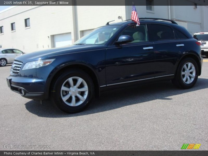 Sapphire Blue / Willow 2005 Infiniti FX 35