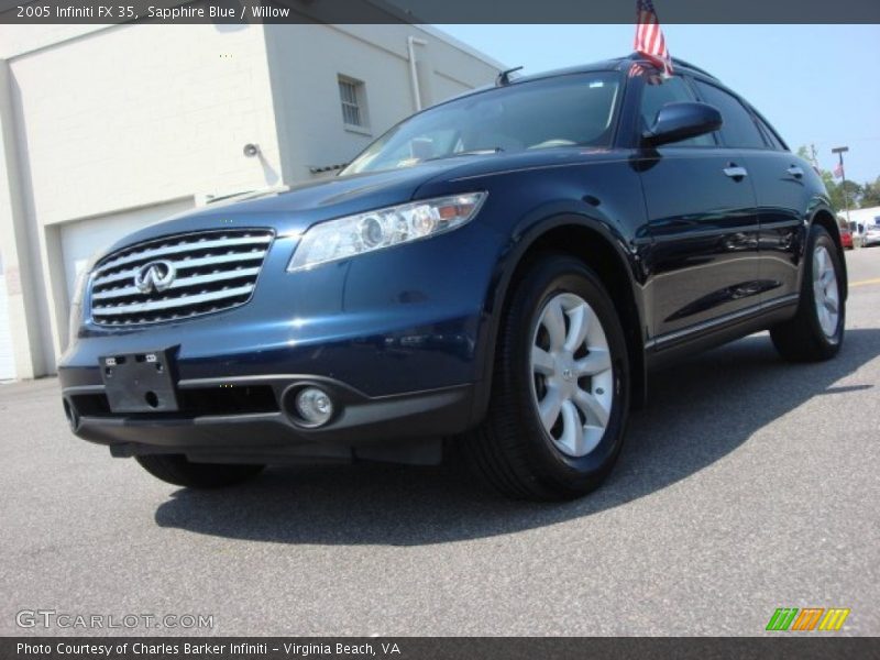 Sapphire Blue / Willow 2005 Infiniti FX 35