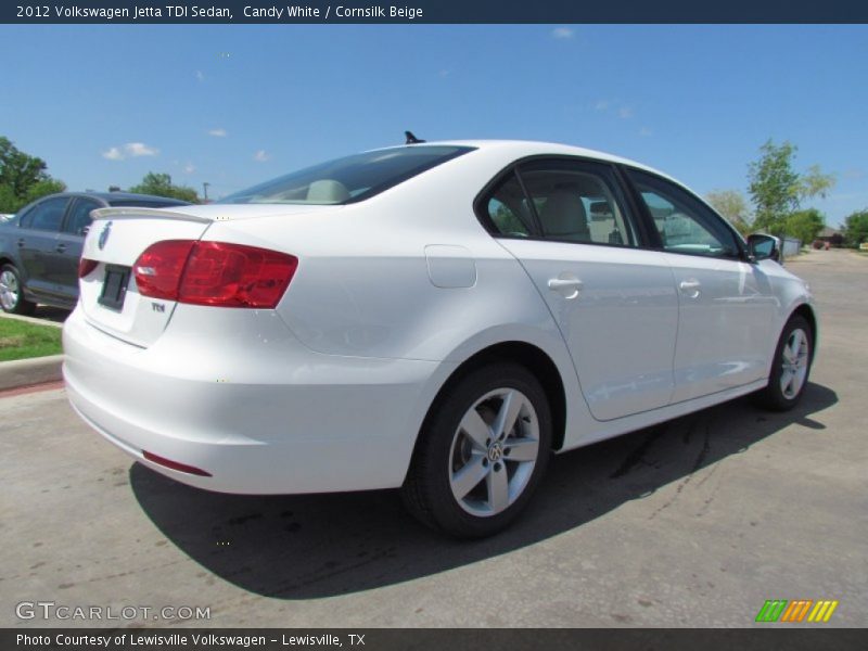 Candy White / Cornsilk Beige 2012 Volkswagen Jetta TDI Sedan