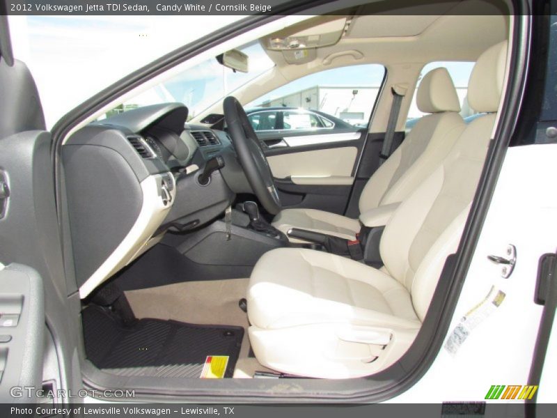 Candy White / Cornsilk Beige 2012 Volkswagen Jetta TDI Sedan