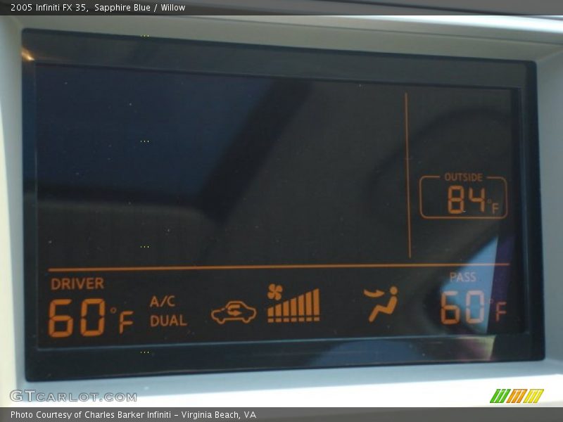 Sapphire Blue / Willow 2005 Infiniti FX 35