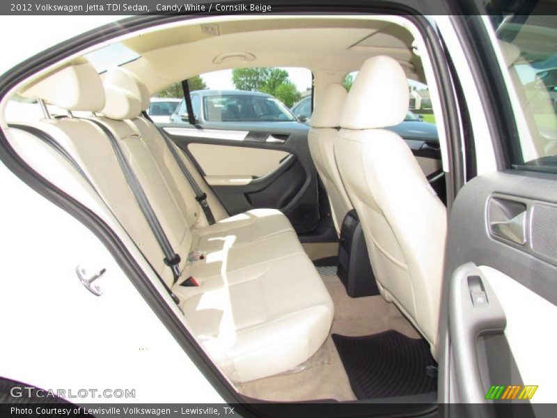 Candy White / Cornsilk Beige 2012 Volkswagen Jetta TDI Sedan