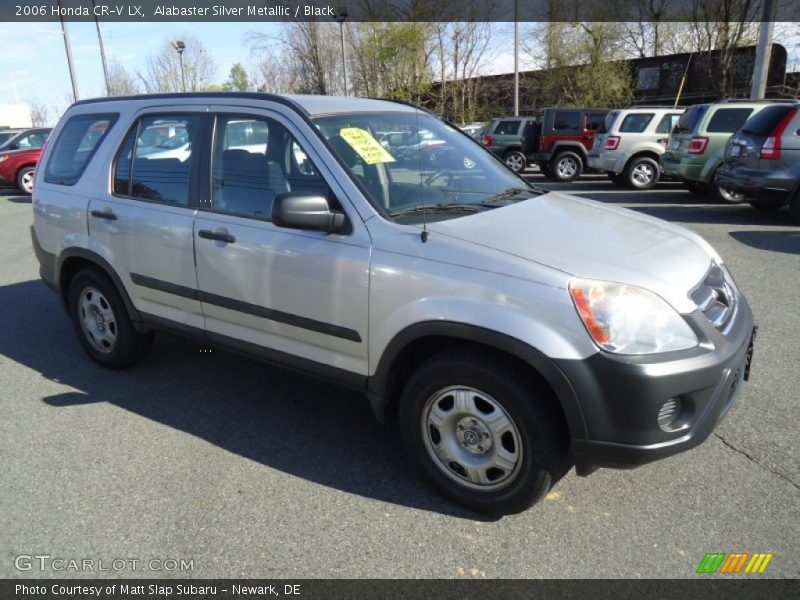 Alabaster Silver Metallic / Black 2006 Honda CR-V LX