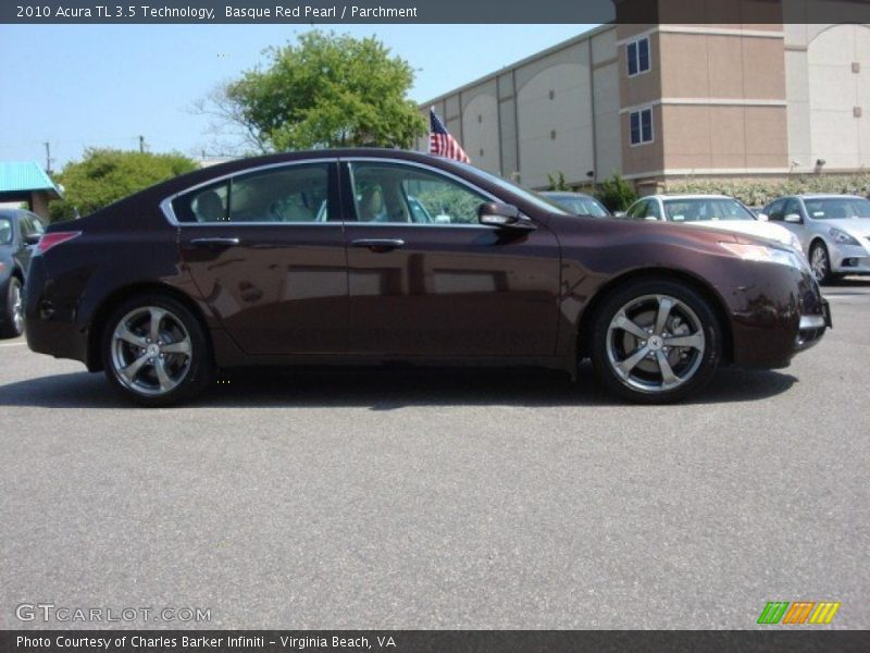Basque Red Pearl / Parchment 2010 Acura TL 3.5 Technology