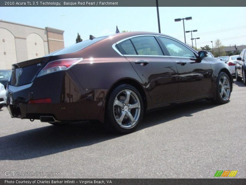 Basque Red Pearl / Parchment 2010 Acura TL 3.5 Technology