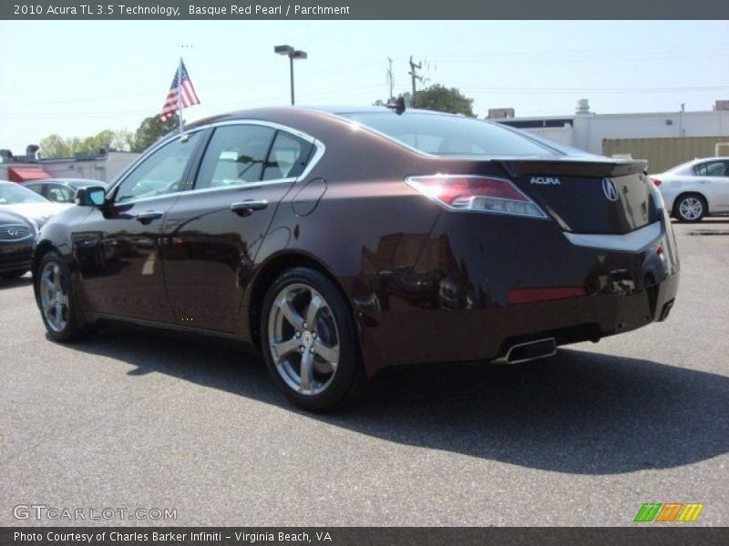 Basque Red Pearl / Parchment 2010 Acura TL 3.5 Technology