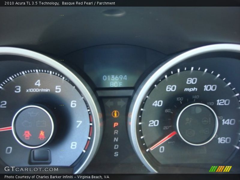 Basque Red Pearl / Parchment 2010 Acura TL 3.5 Technology