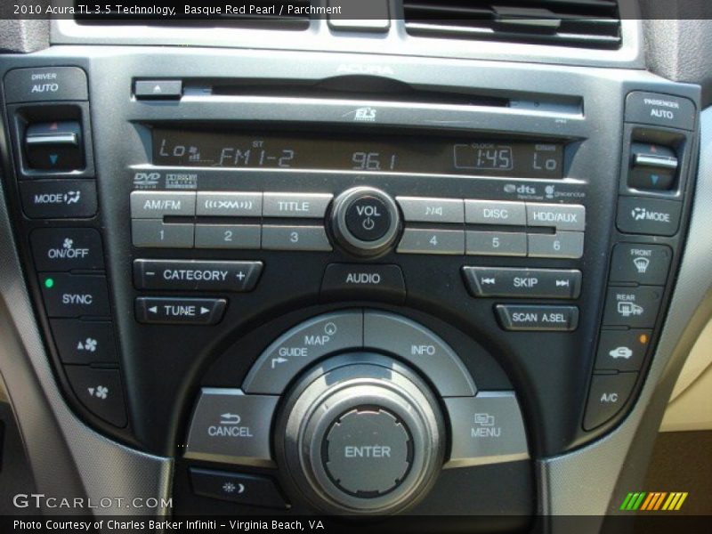 Basque Red Pearl / Parchment 2010 Acura TL 3.5 Technology