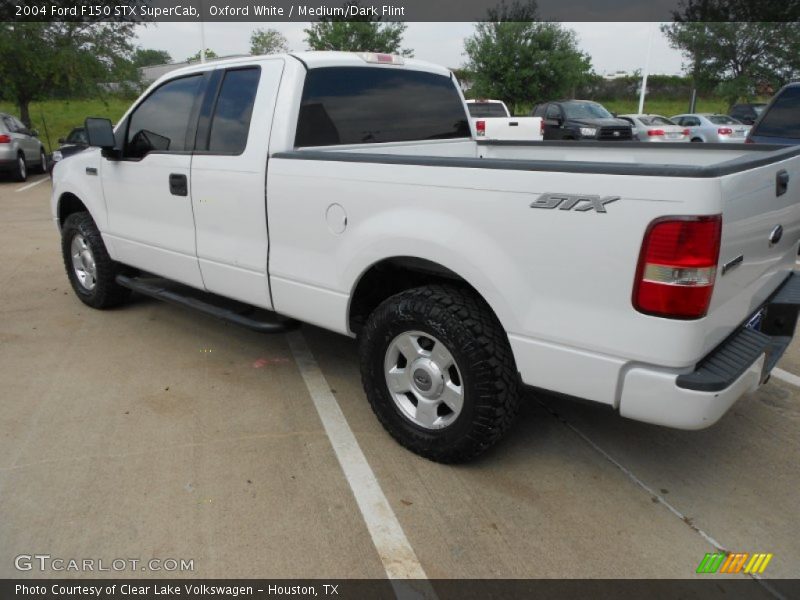 Oxford White / Medium/Dark Flint 2004 Ford F150 STX SuperCab