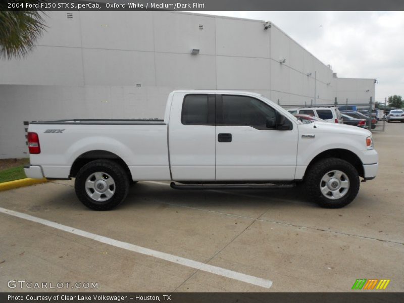 Oxford White / Medium/Dark Flint 2004 Ford F150 STX SuperCab