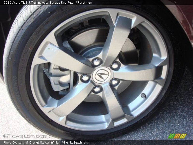 Basque Red Pearl / Parchment 2010 Acura TL 3.5 Technology