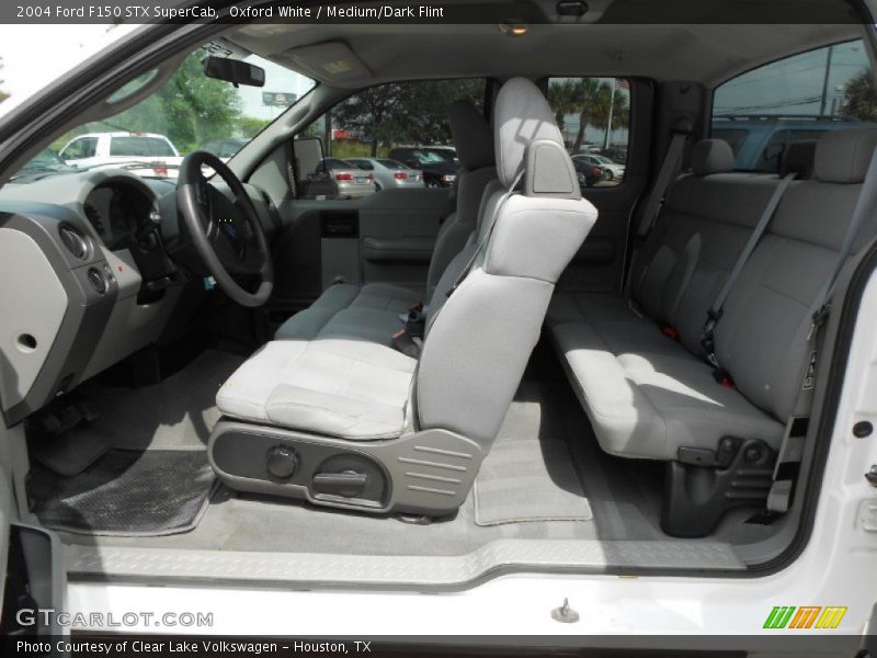 Oxford White / Medium/Dark Flint 2004 Ford F150 STX SuperCab