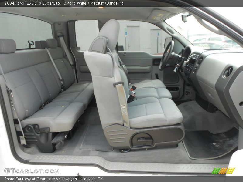 Oxford White / Medium/Dark Flint 2004 Ford F150 STX SuperCab