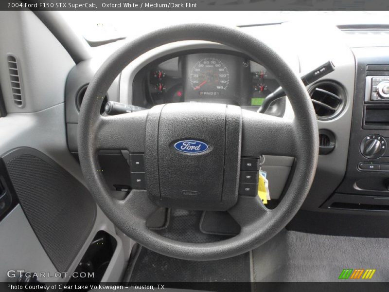 Oxford White / Medium/Dark Flint 2004 Ford F150 STX SuperCab