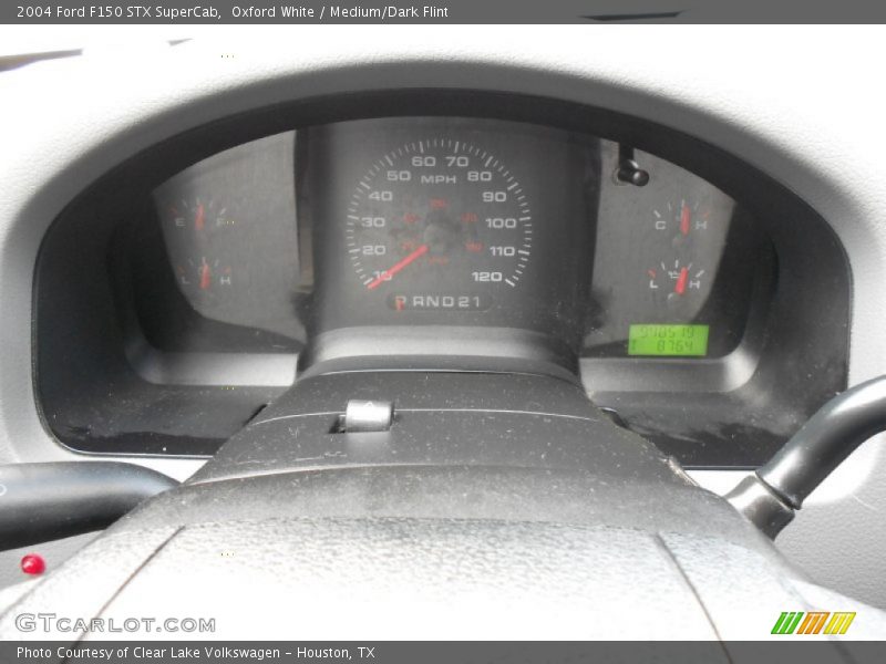 Oxford White / Medium/Dark Flint 2004 Ford F150 STX SuperCab