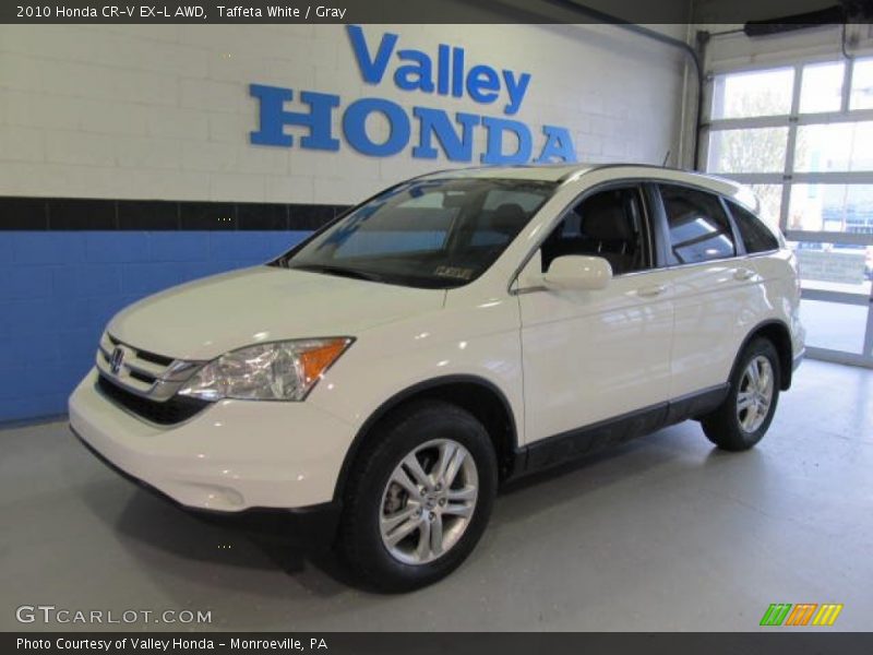 Taffeta White / Gray 2010 Honda CR-V EX-L AWD