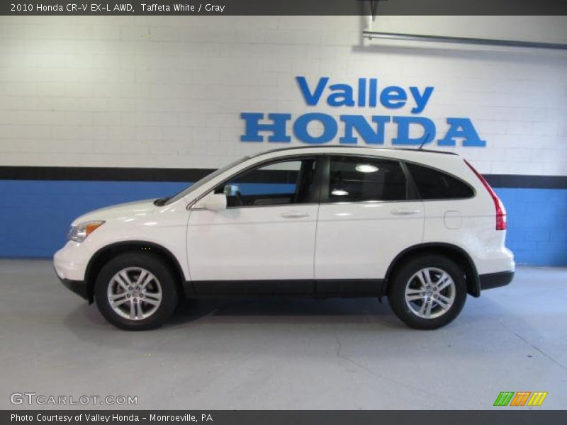 Taffeta White / Gray 2010 Honda CR-V EX-L AWD