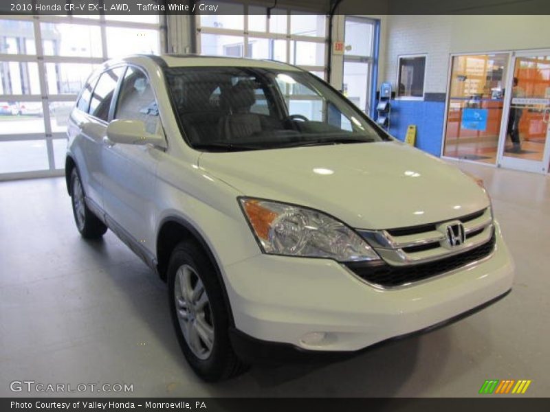 Taffeta White / Gray 2010 Honda CR-V EX-L AWD