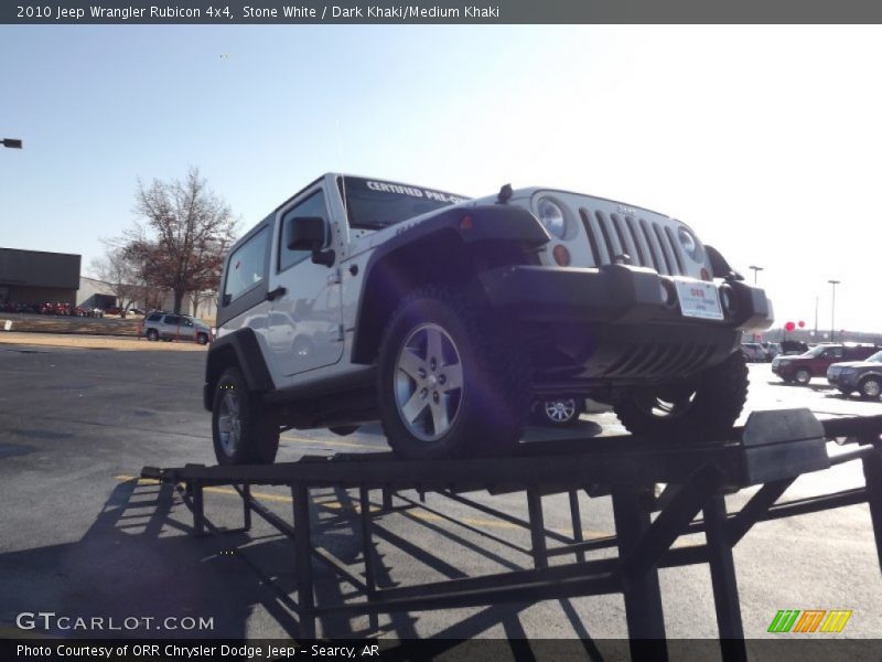 Stone White / Dark Khaki/Medium Khaki 2010 Jeep Wrangler Rubicon 4x4