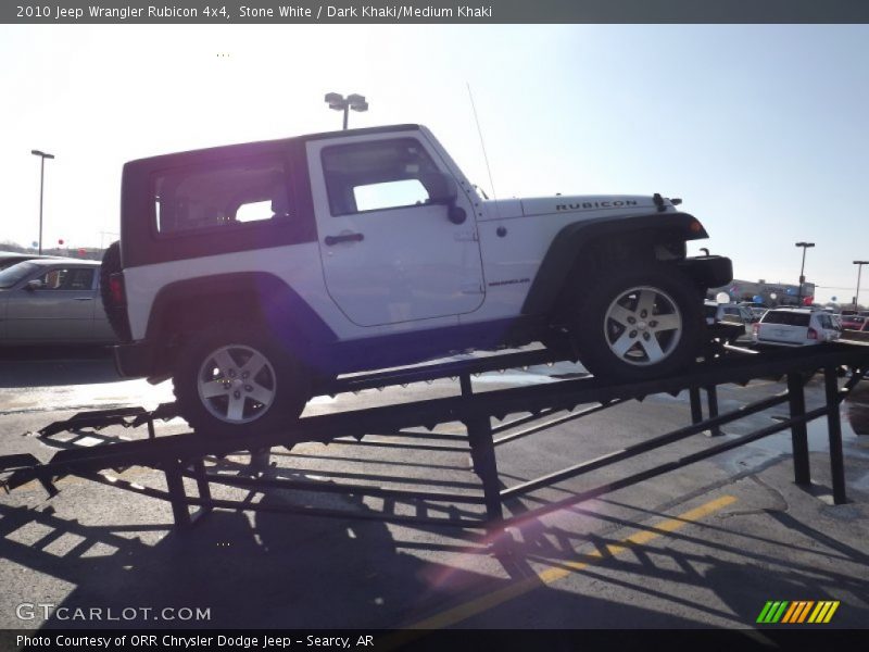 Stone White / Dark Khaki/Medium Khaki 2010 Jeep Wrangler Rubicon 4x4