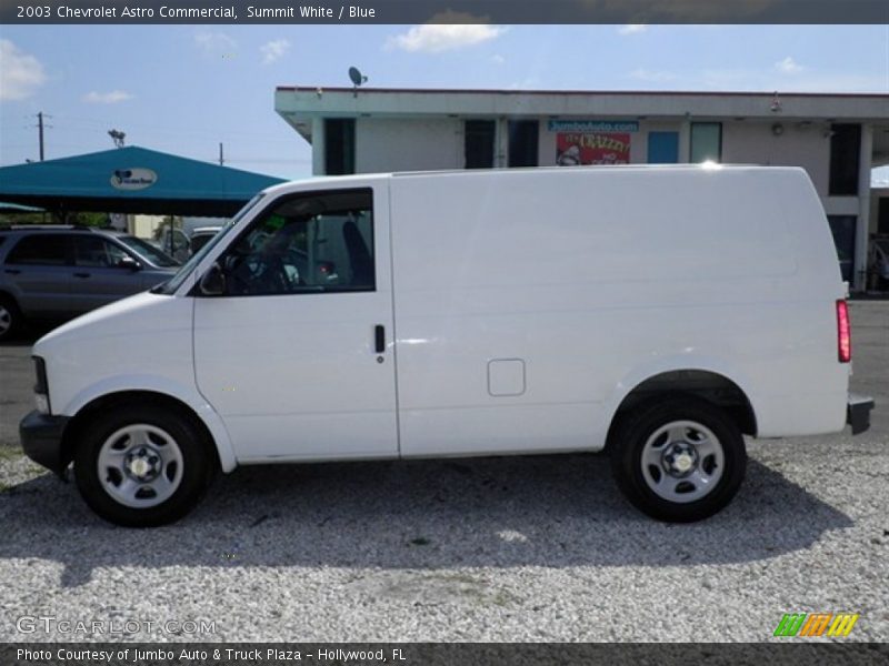 Summit White / Blue 2003 Chevrolet Astro Commercial