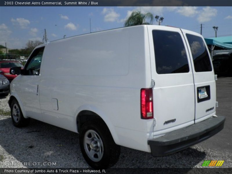 Summit White / Blue 2003 Chevrolet Astro Commercial