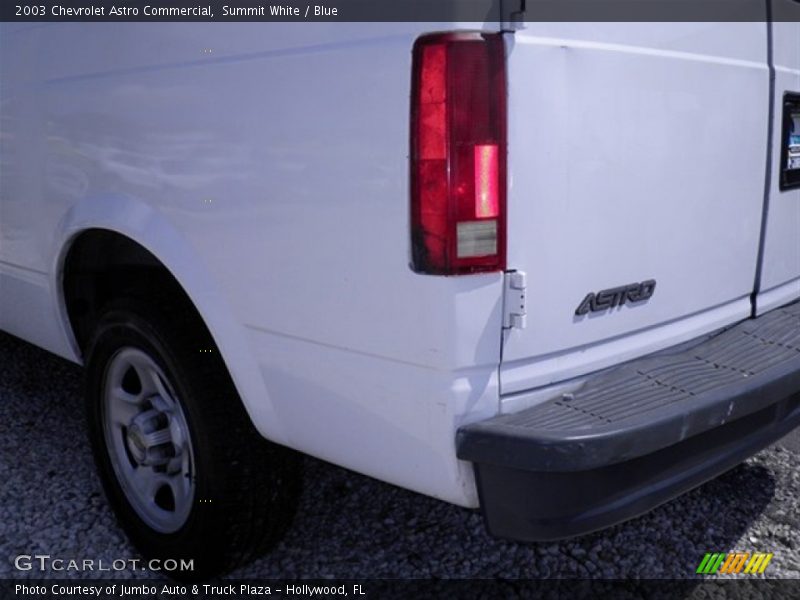 Summit White / Blue 2003 Chevrolet Astro Commercial