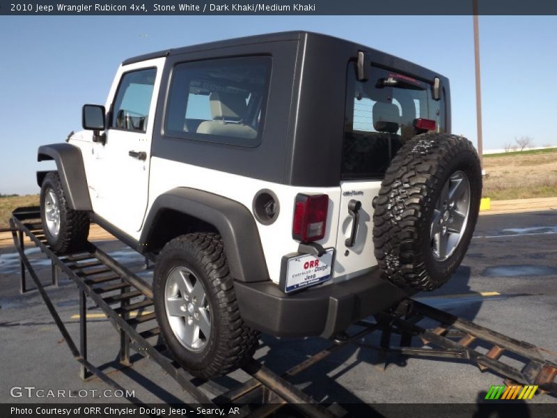 Stone White / Dark Khaki/Medium Khaki 2010 Jeep Wrangler Rubicon 4x4