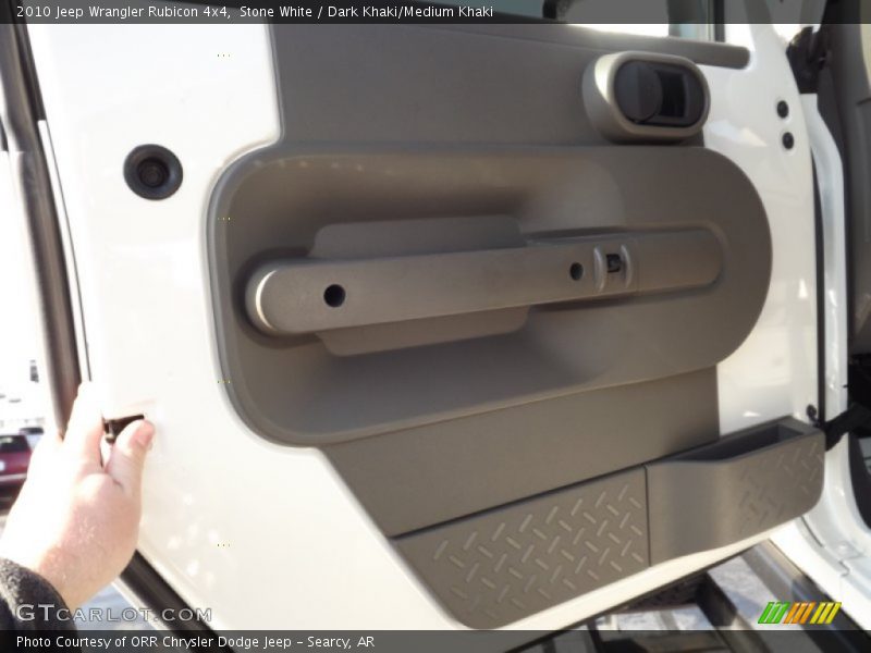 Stone White / Dark Khaki/Medium Khaki 2010 Jeep Wrangler Rubicon 4x4