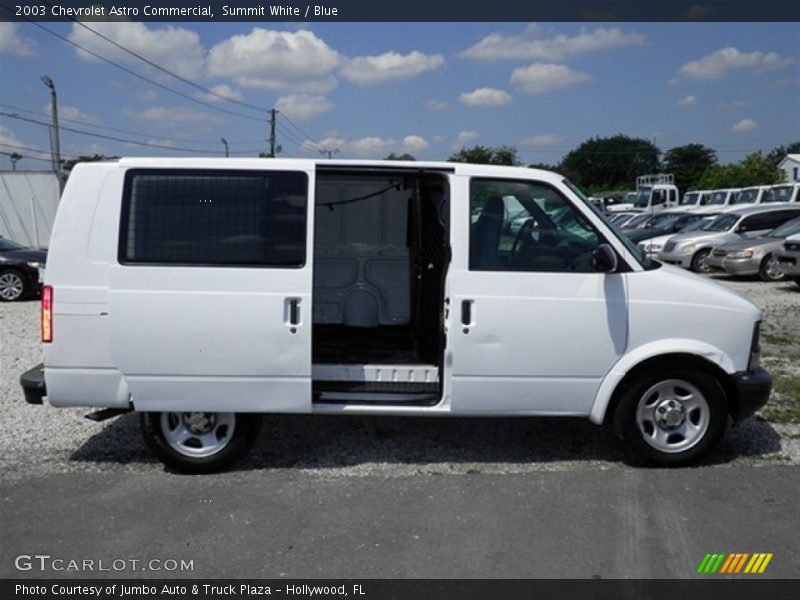 Summit White / Blue 2003 Chevrolet Astro Commercial
