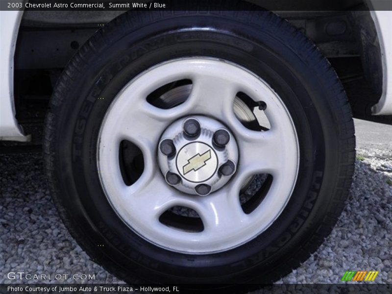 Summit White / Blue 2003 Chevrolet Astro Commercial