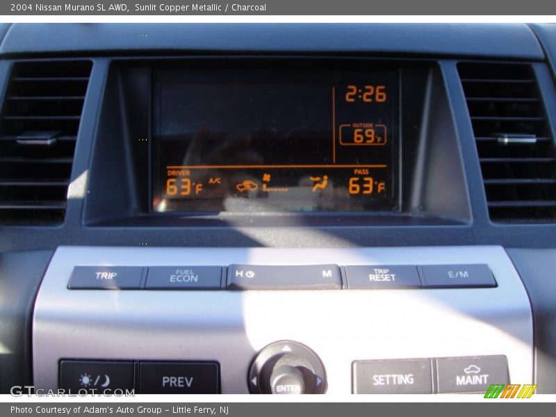 Sunlit Copper Metallic / Charcoal 2004 Nissan Murano SL AWD