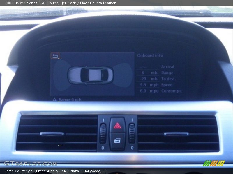 Jet Black / Black Dakota Leather 2009 BMW 6 Series 650i Coupe