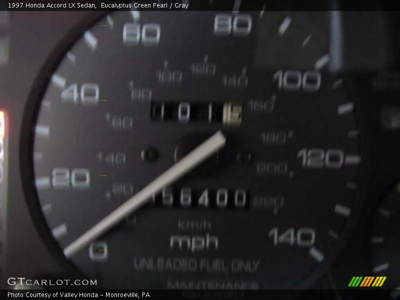 Eucalyptus Green Pearl / Gray 1997 Honda Accord LX Sedan