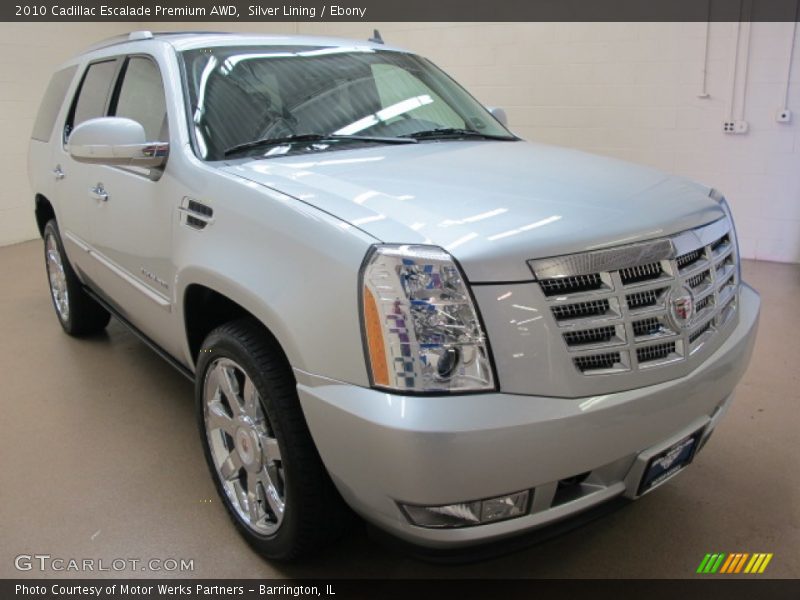 Silver Lining / Ebony 2010 Cadillac Escalade Premium AWD