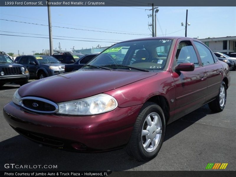 Toreador Red Metallic / Graystone 1999 Ford Contour SE