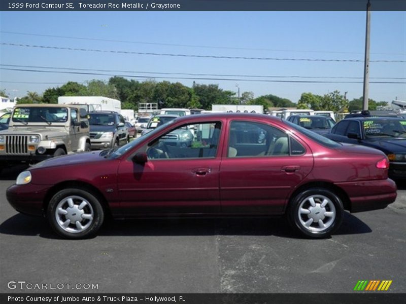Toreador Red Metallic / Graystone 1999 Ford Contour SE