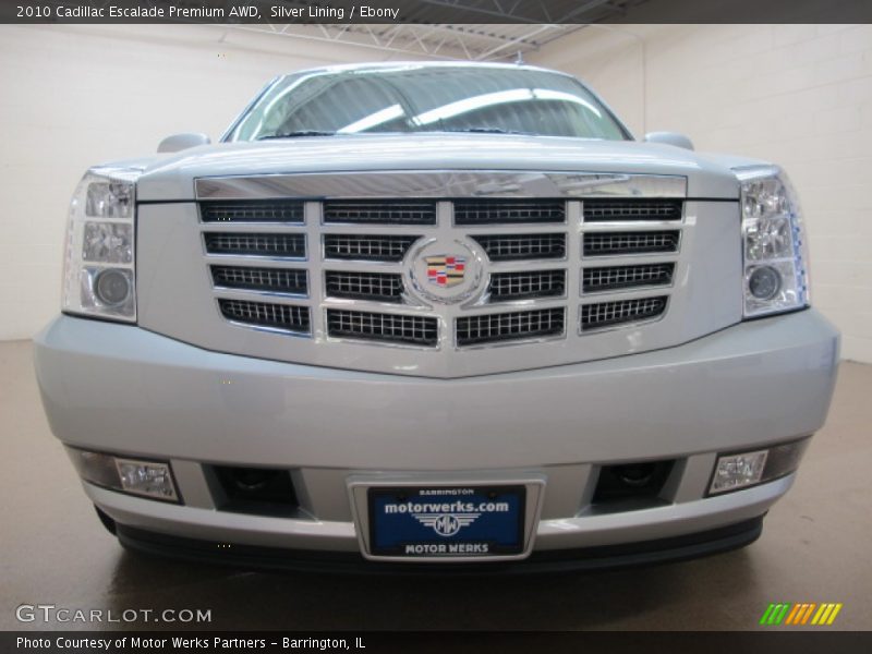 Silver Lining / Ebony 2010 Cadillac Escalade Premium AWD