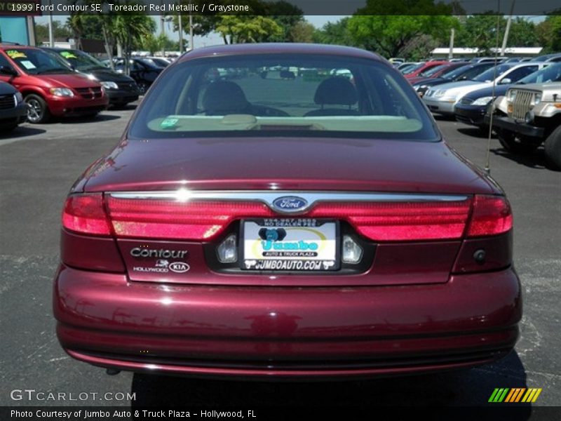 Toreador Red Metallic / Graystone 1999 Ford Contour SE