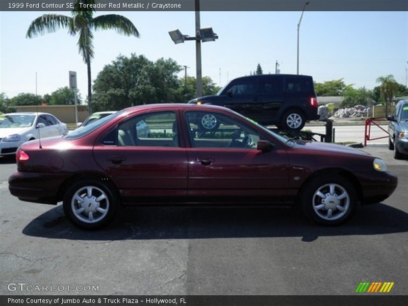 Toreador Red Metallic / Graystone 1999 Ford Contour SE