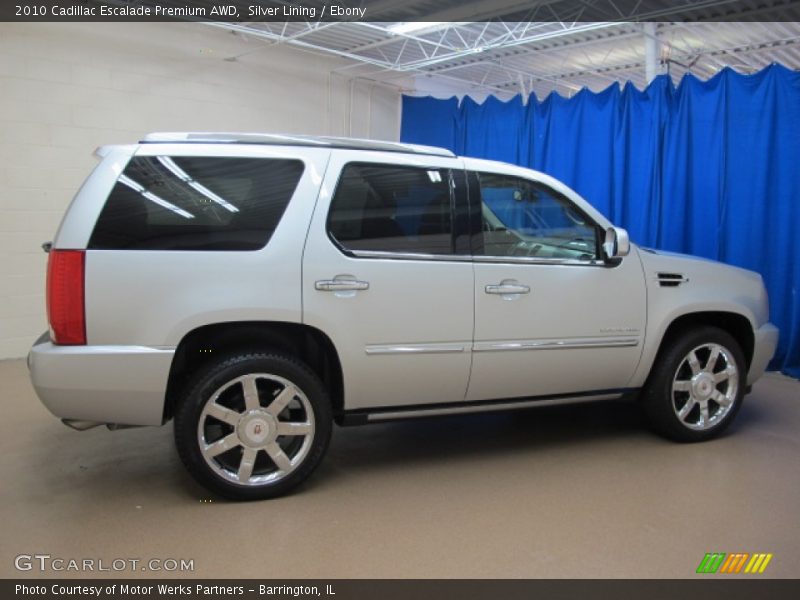 Silver Lining / Ebony 2010 Cadillac Escalade Premium AWD
