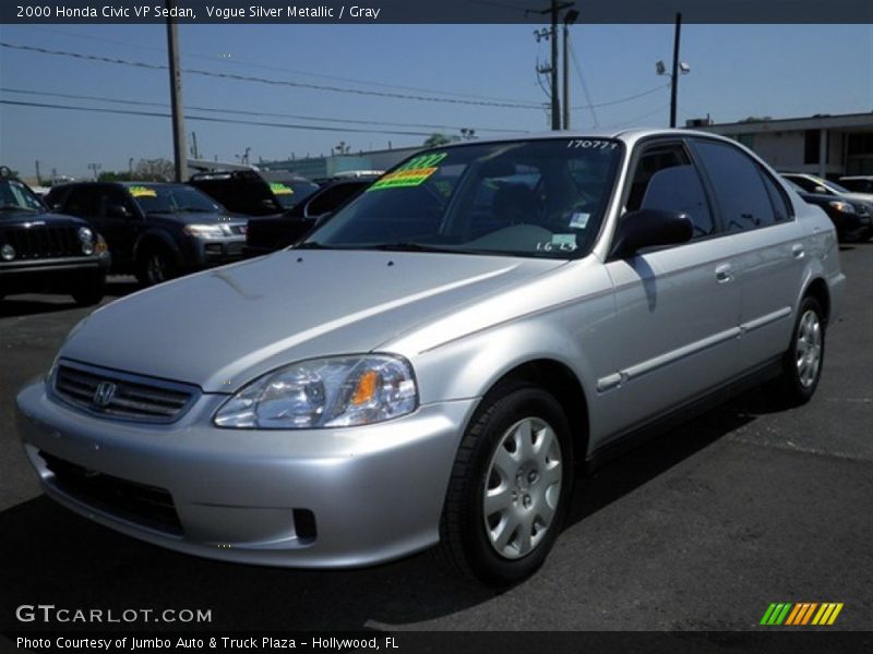 Vogue Silver Metallic / Gray 2000 Honda Civic VP Sedan