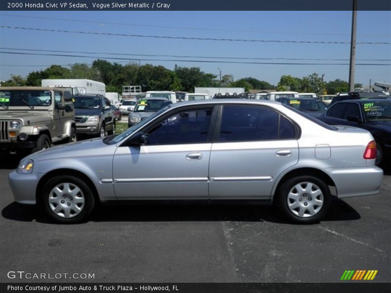 Vogue Silver Metallic / Gray 2000 Honda Civic VP Sedan