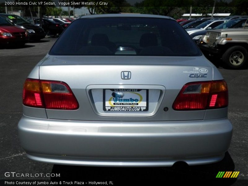 Vogue Silver Metallic / Gray 2000 Honda Civic VP Sedan