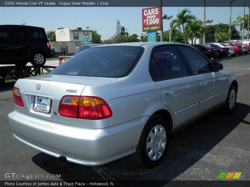 Vogue Silver Metallic / Gray 2000 Honda Civic VP Sedan