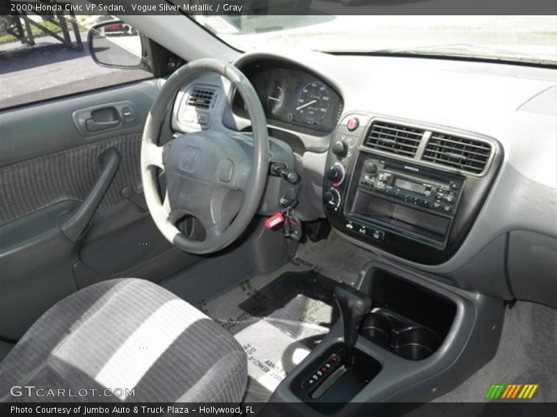 Vogue Silver Metallic / Gray 2000 Honda Civic VP Sedan